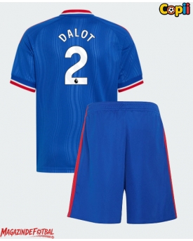 Manchester United Diogo Dalot #2 Echipament de Fotbal Replică 2026-27 Copii Deplasare (+ Șorturi)